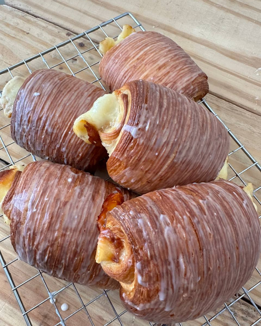 Croissant Cheese and Glazed