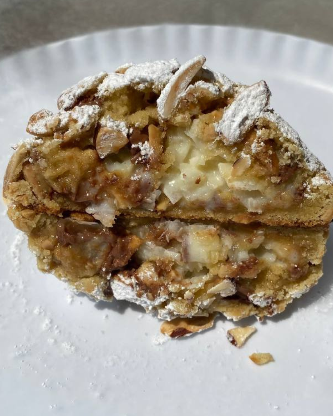 Almond Coconut and Caramel Cookie