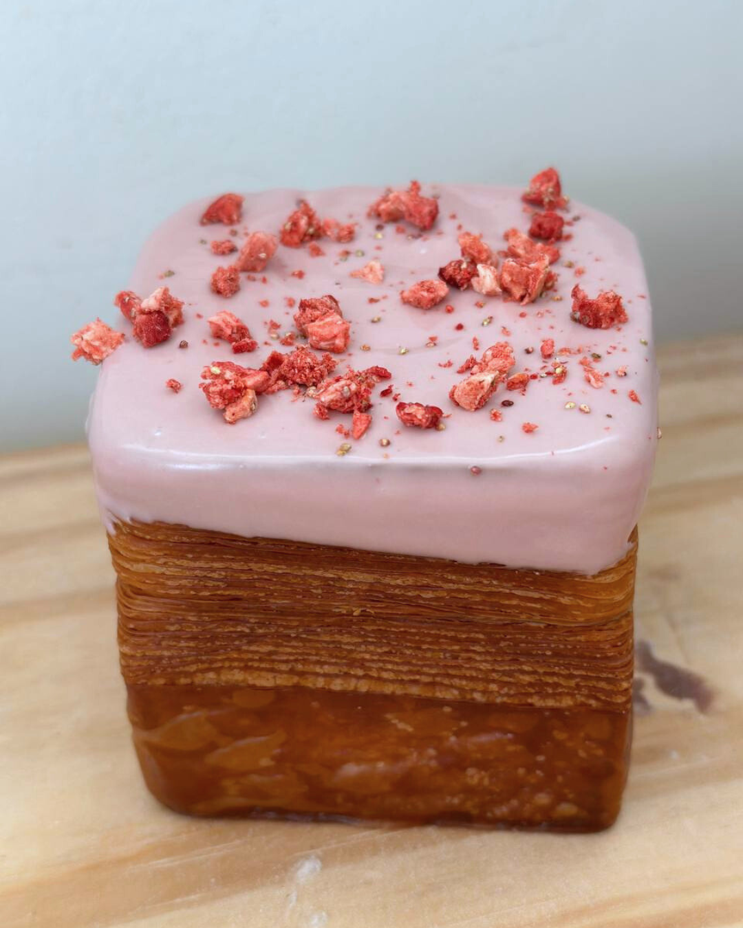 Raspberry Square Croissant