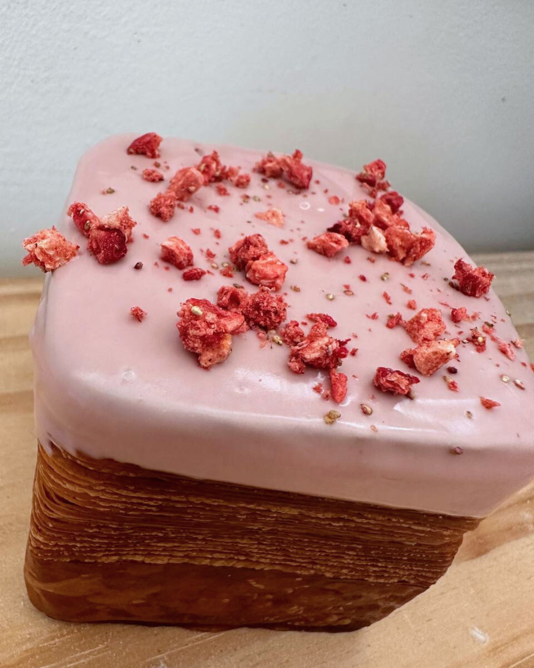 Raspberry Square Croissant